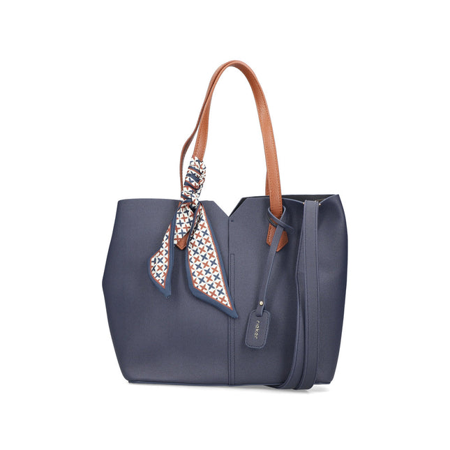 Rieker H1045-14 Blue Ladies Shopper Handbag