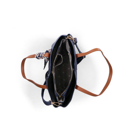 Rieker H1045-14 Blue Ladies Shopper Handbag