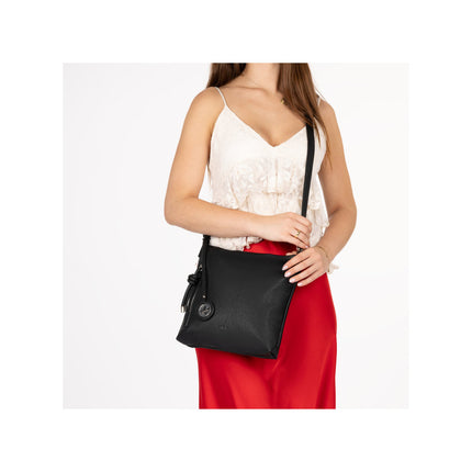 Rieker H1073-00 Black Ladies Shoulder Handbag