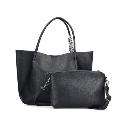 Rieker H1399-00 Black Ladies Shopper Handbag
