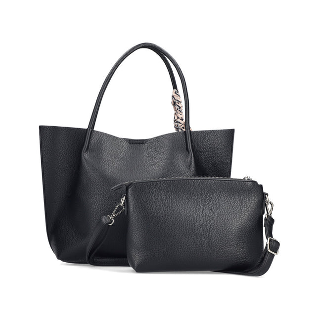 Rieker H1399-00 Black Ladies Shopper Handbag