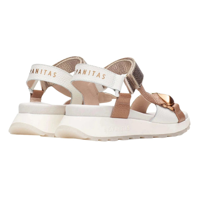 Hispanitas Bolero - V26 Almond Ladies Fashion Sandals CHV264807 Silver / White / Brown