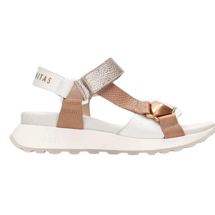 Hispanitas Bolero - V26 Almond Ladies Fashion Sandals CHV264807 Silver / White / Brown