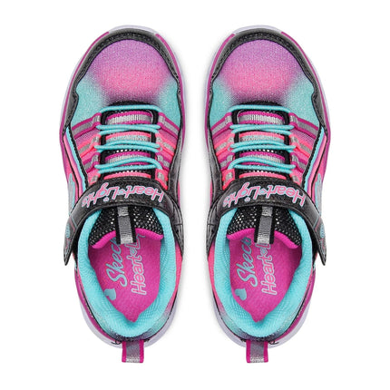 Skechers 302308L Bkmt Heart Lights Rainbow