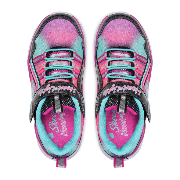 Skechers 302308L Bkmt Heart Lights Rainbow