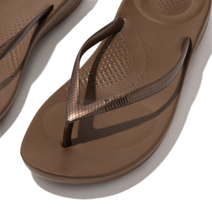 Fitflop IQUSHIONE E54-012 Bronze ERGONOMIC FLIP-FLOPS Ladies Sandals
