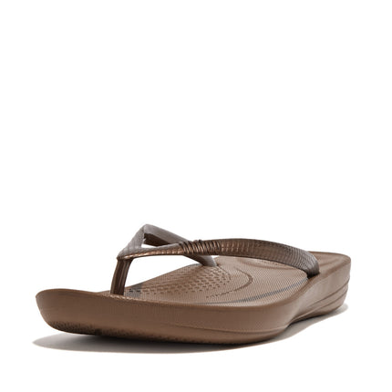 Fitflop IQUSHIONE E54-012 Bronze ERGONOMIC FLIP-FLOPS Ladies Sandals