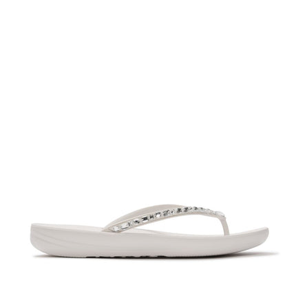 Fitflop iQUSHION MULTI-CRYSTAL ERGONOMIC FLIP-FLOPS JC8-194 Urban White Ladies Sandal