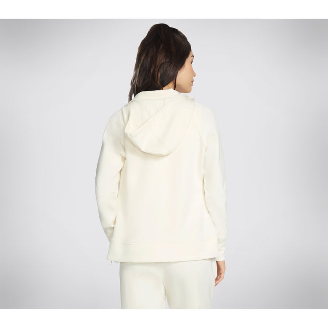 Skechers Skechluxe Elevate Hooded Jacket Off White