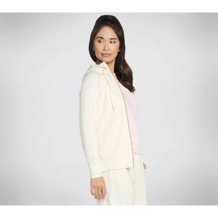 Skechers Skechluxe Elevate Hooded Jacket Off White