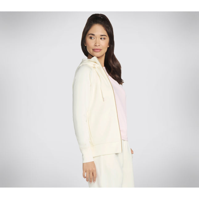 Skechers Skechluxe Elevate Hooded Jacket Off White