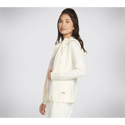 Skechers Skechluxe Elevate Hooded Jacket Off White