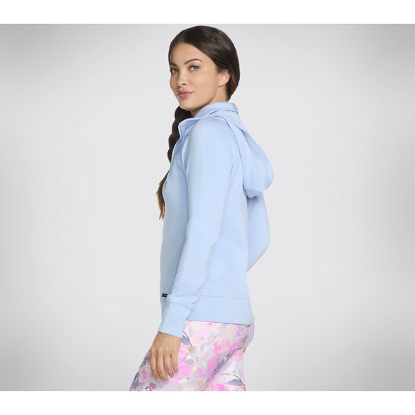 Skechers Skechluxe Elevate Hooded Jacket Light Blue