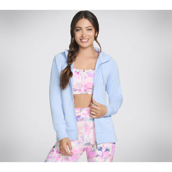 Skechers Skechluxe Elevate Hooded Jacket Light Blue