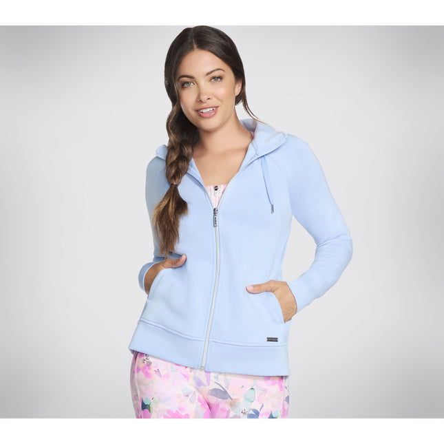 Skechers Skechluxe Elevate Hooded Jacket Light Blue