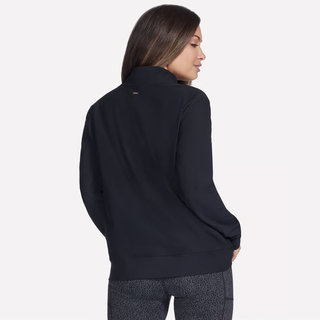 Skechers JA293 Go Luxe Rib Everyday Full Zip Jacket Black