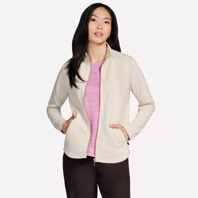 Skechers JA78 The Go Walk Shine Jacket Off White
