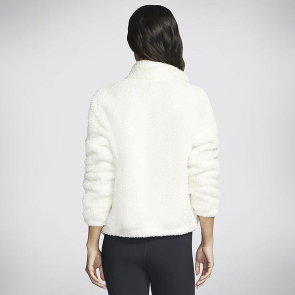 Skechers Go Snuggle Sherpa Jacket Off White
