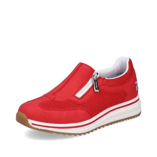 Rieker L5854-33 Red Ladies Trainers