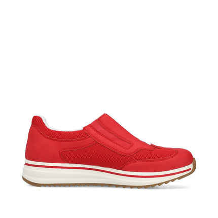Rieker L5854-33 Red Ladies Trainers