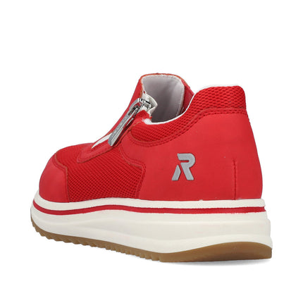 Rieker L5854-33 Red Ladies Trainers