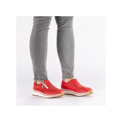 Rieker L5854-33 Red Ladies Trainers