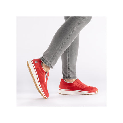 Rieker L5854-33 Red Ladies Trainers