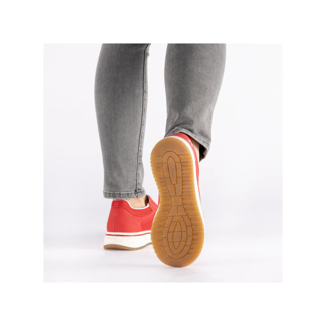 Rieker L5854-33 Red Ladies Trainers
