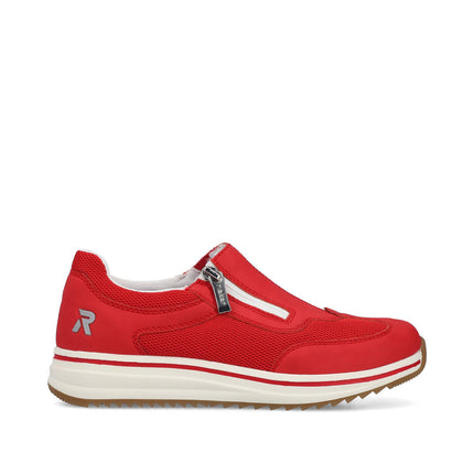 Rieker L5854-33 Red Ladies Trainers