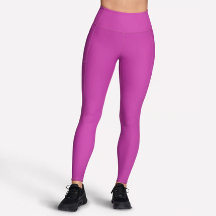 Skechers LG2 Go Flex Rib Full Length High-Waisted Legging Fuchsia