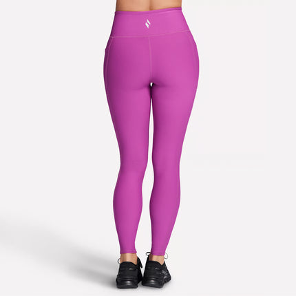 Skechers LG2 Go Flex Rib Full Length High-Waisted Legging Fuchsia