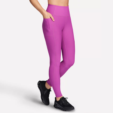 Skechers LG2 Go Flex Rib Full Length High-Waisted Legging Fuchsia