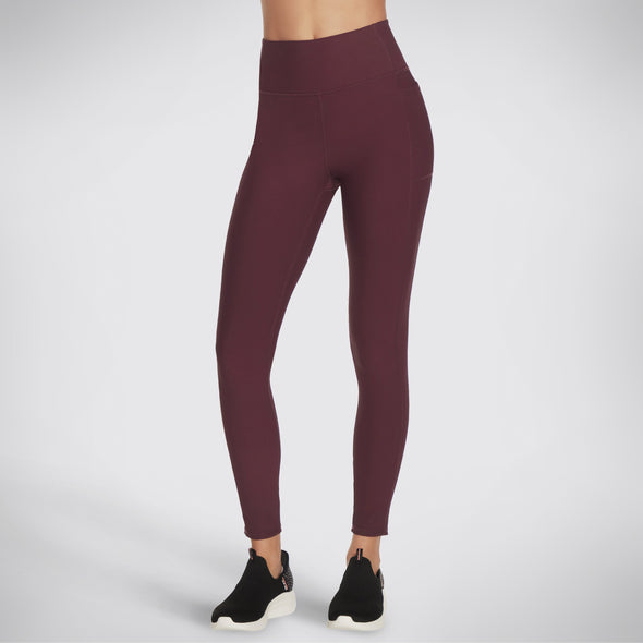 Skechers GoFlex Rib FL HW Leggings Burgundy