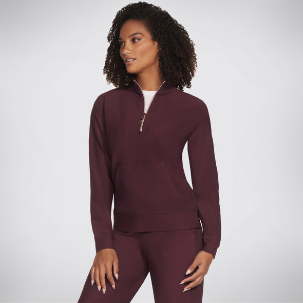 Skechers Goluxe Rib 1/4 Zip BUPK
