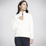Skechers GoLuxe Rib 1/4 Zip Off White