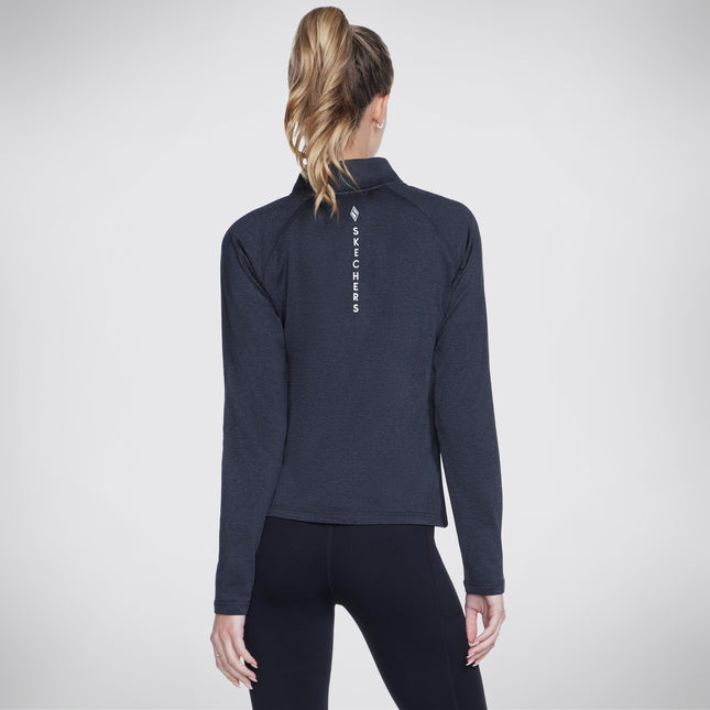 Skechers Knits UltraGo 1/4 ZIP Charcoal