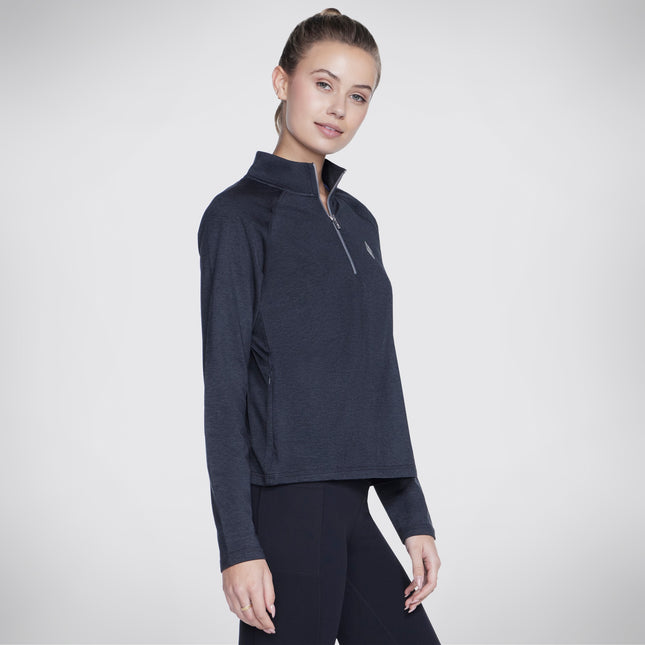 Skechers Knits UltraGo 1/4 ZIP Charcoal
