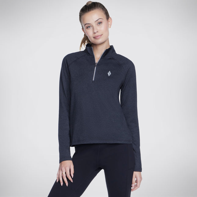 Skechers Knits UltraGo 1/4 ZIP Charcoal