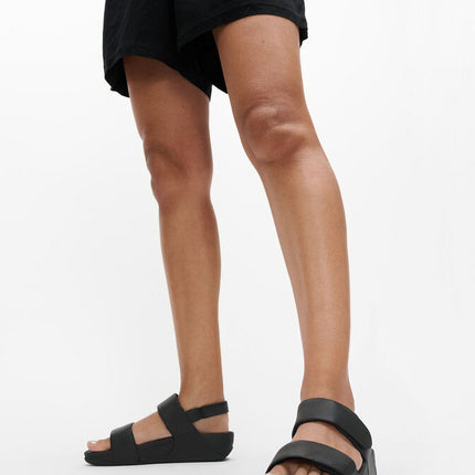 Fitflop LULU ADJUSTABLE LEATHER BACK-STRAP SANDALS FV8-090 All Black Ladies Sandals