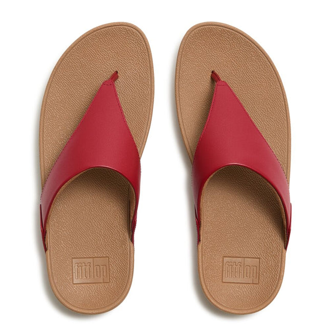 Fitflop LULU LEATHER TOEPOST I88-D47 Burnt Berry Ladies Sandals