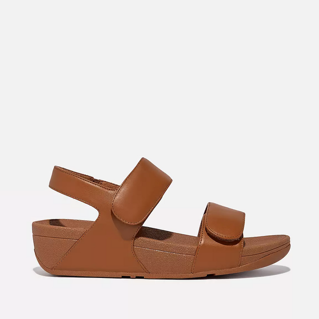 Fitflop LULU ADJUSTABLE LEATHER BACK-STRAP FV8-592 Light Tan Ladies Sandals