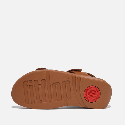 Fitflop LULU ADJUSTABLE LEATHER BACK-STRAP FV8-592 Light Tan Ladies Sandals