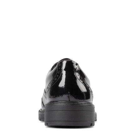 Clarks LoxhamBrogue Black Patent - Standard Width