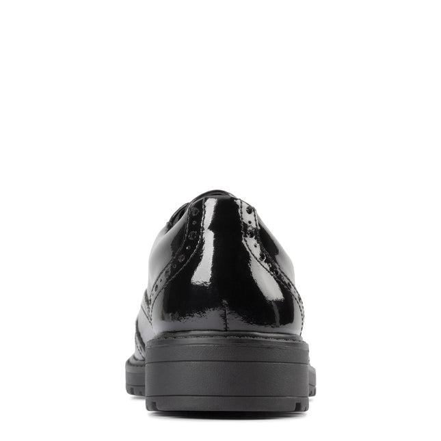 Clarks LoxhamBrogue Black Patent - Standard Width