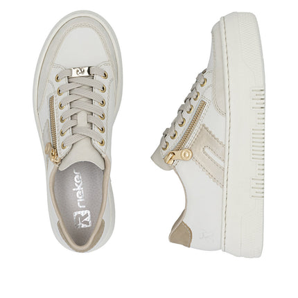Rieker M1912-80 White Ladies Trainers