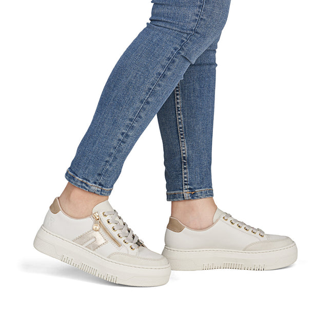 Rieker M1912-80 White Ladies Trainers