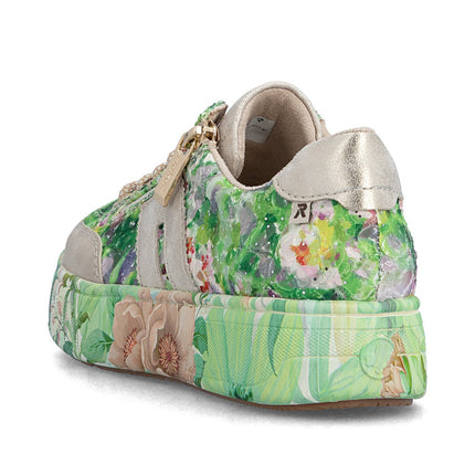 Rieker M7711-91 Green Ladies Trainers