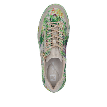 Rieker M7711-91 Green Ladies Trainers