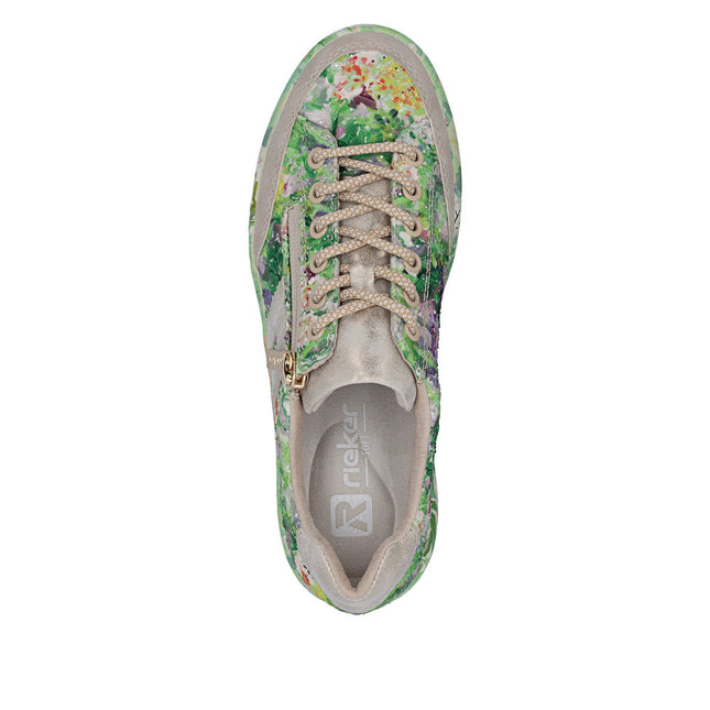Rieker M7711-91 Green Ladies Trainers