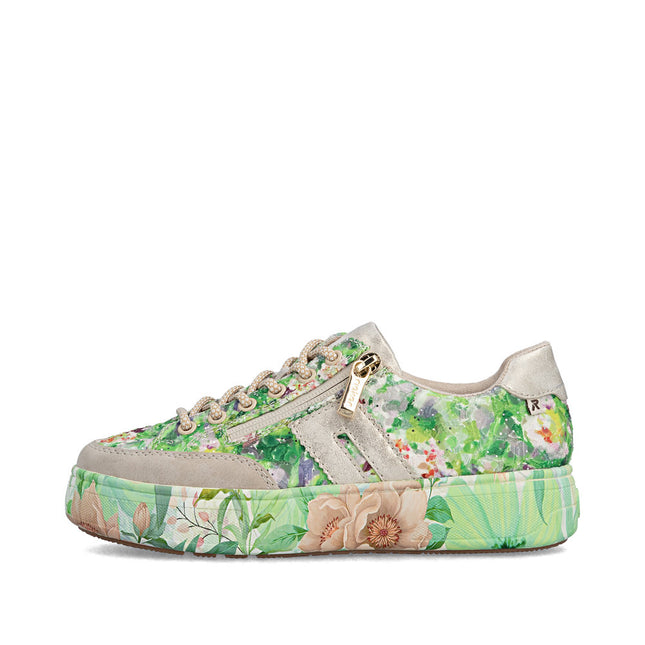 Rieker M7711-91 Green Ladies Trainers